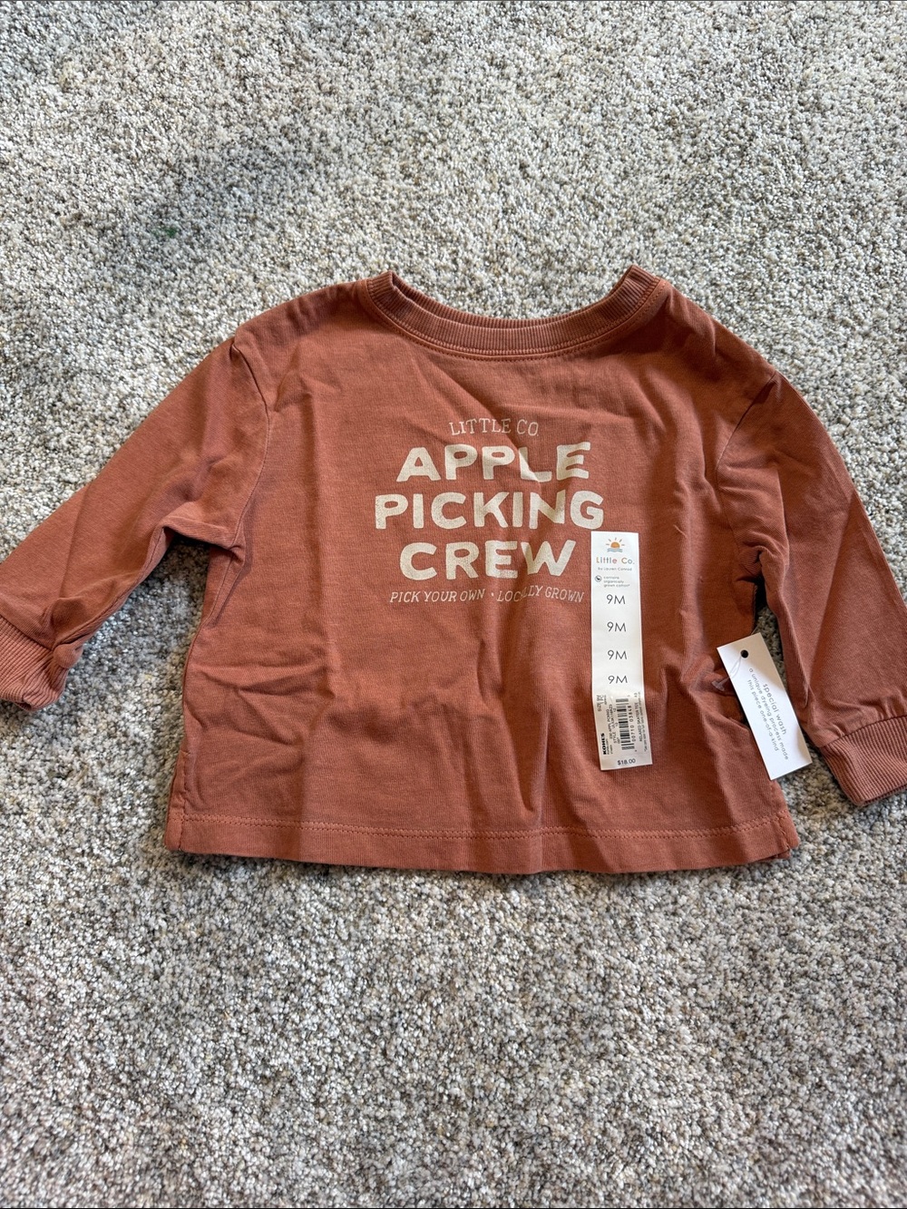 Little Co by Lauren Conrad - Apple Picking Crew Long-Sleeve Tee - 9M